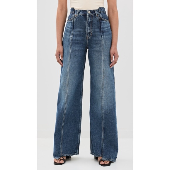 Reformation Denim - Reformation | Cary High Rise Slouchy Wide Leg Jeans in Cabo Reworked Wash